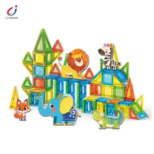 Chengji Diy Magical Magnet Block Toys Cartoon Colorful Animal Theme Magnetic Tiles Building Blocks Creative Construction Toy