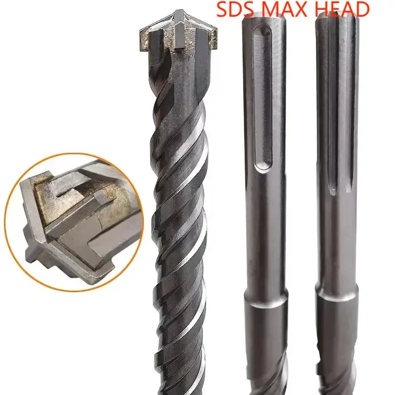 Lot De 4 Forets SDS Plus 14mm X 272mm PGM - Forets Béton Armé Carbure Tungstène Crusher 4 - Marteau Perforateur