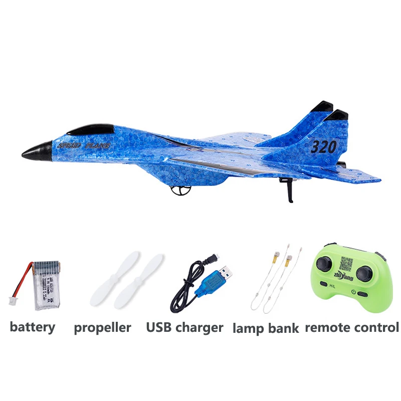 Rc Plane Ready To Fly Epp Remote Control Airplane,2.4ghz 2 Channels Rtf
