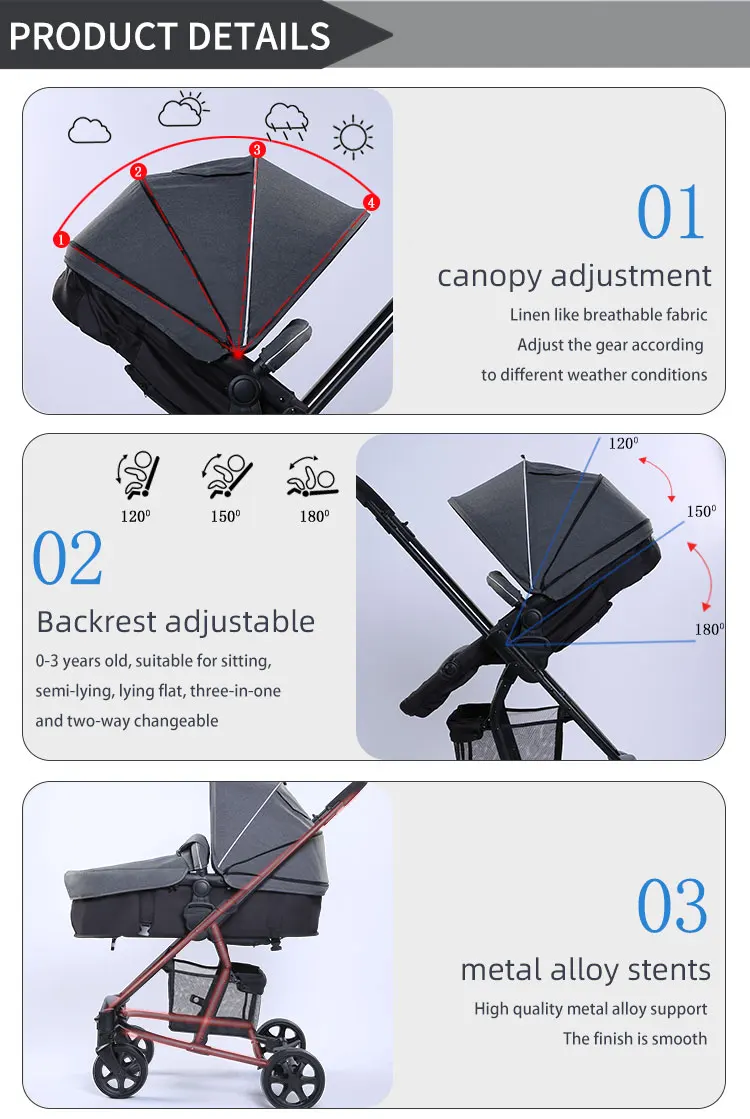 JXB Leather Pram Printer Two Way Toy Strap For Pram Siege Auto en Poussette Bebe Baby Stroller