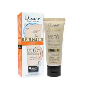 OEM/ODM Private Label Tea Tree Sunscreen Lotion SPF 90 PA++ All-Skin Organic Anti-UV Whitening Face Sun Block