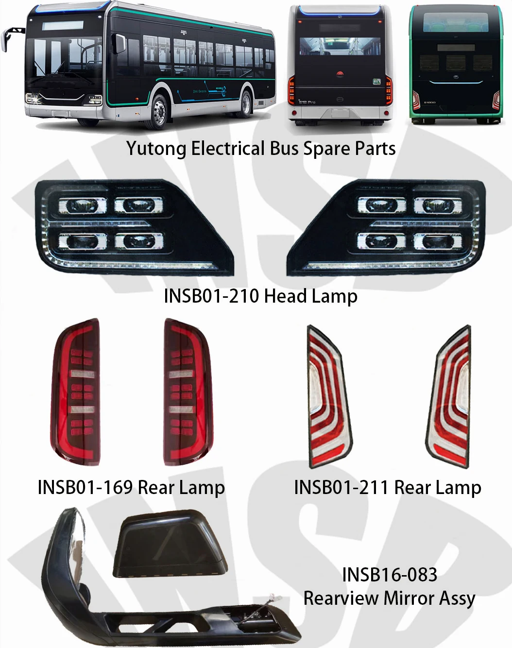 Bus Rear Lamp Back Tail Light Yuntong ZK6752 ZK6852 ZK6792