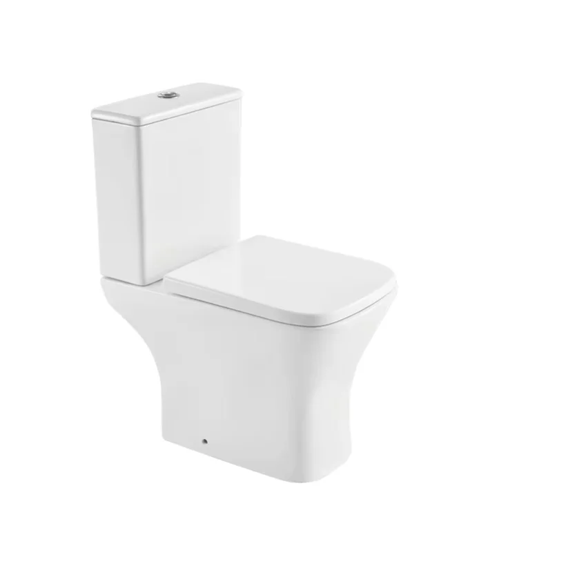 European toilet sanitary ware toilet set seat bowl for hotel bathroom ceramics white wc two piece p trap bowl Two Piece