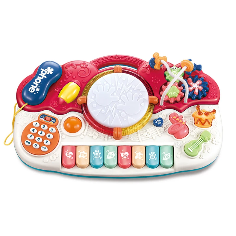 crianças brinquedos caixa bebê recipiente com loja de brinquedos chocalhos  jogos almofada ,piano teclado conjunto ilustração 28174381 PNG