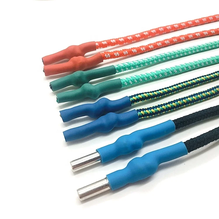 Garment Polyester Hoodie Drawstring Cord With Heat Shrink Tube End