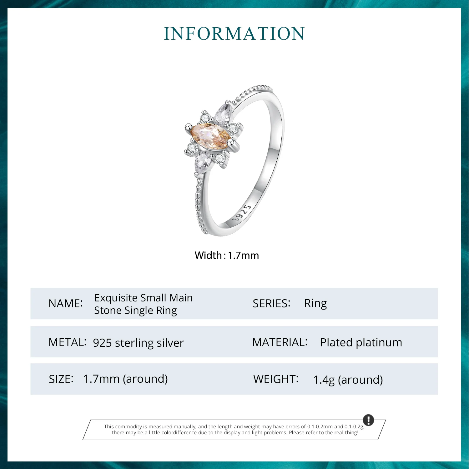 925 Sterling Silver Rings Fashion Crystal Rings Buy Silver Rings