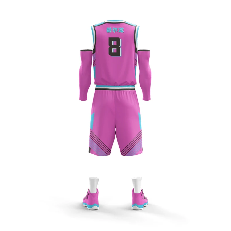 Custom Sublimated Basketball Jersey - Pink Delusion - Girox Sportswear