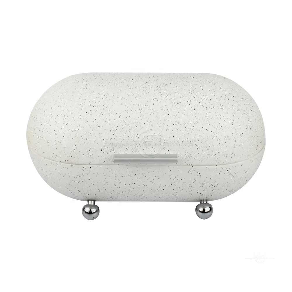 Large Bread Box Kitchen Counter Dry Food Storage Container Iron Paint Storage Box Large Bread Box Metal