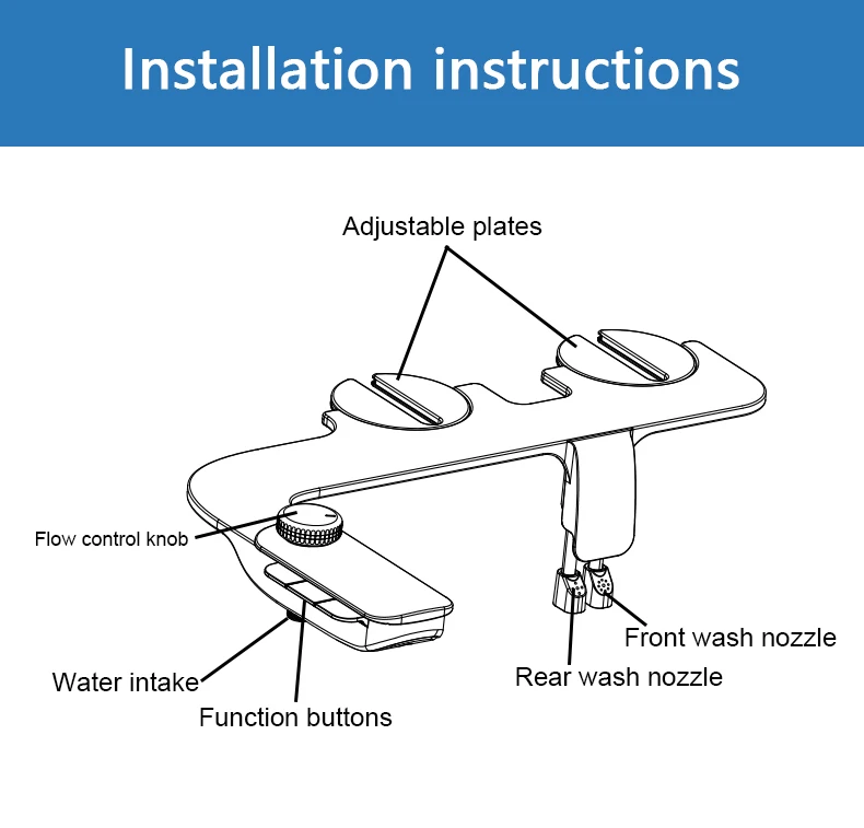 New Design Personal Bidet Attachment Hot Selling Handy Care Bidet
