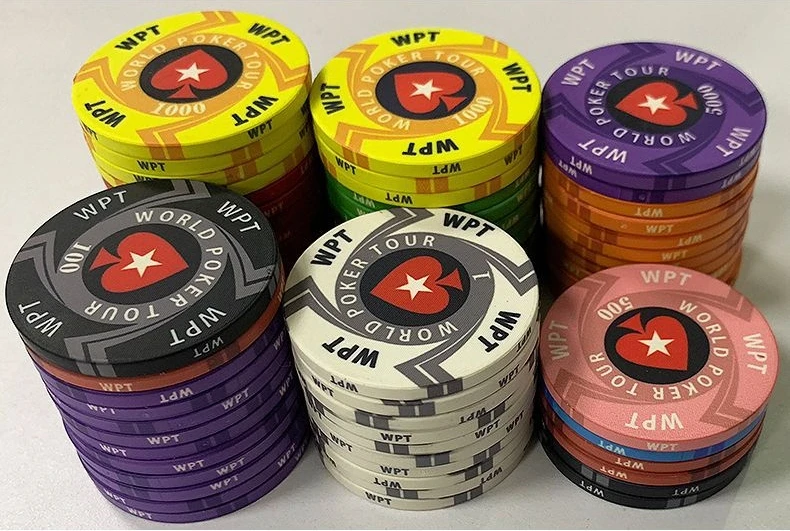 Jw61 Wpt Ceramic Poker Chip Blank Texas Custom Professional Casino