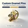 Pins esmaltados 3D personalizados, fundición a presión de precisión, MOQ bajo