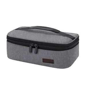 Women and Kids Branded Tote Bag Thermal Insulated Rectangular Lunch Bento Cooler Made of Durable Polyester