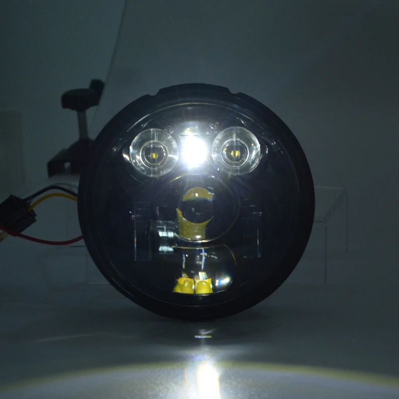 Черная светодиодная фара с подсветкой для V-espa LXV