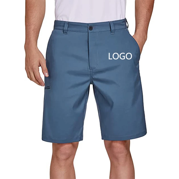 Wholesale Customization Men's Golf Hybrid Dress Shorts Casual Chino Stretch Flat Front Lightweight Quick Dry With Pockets gallery 7