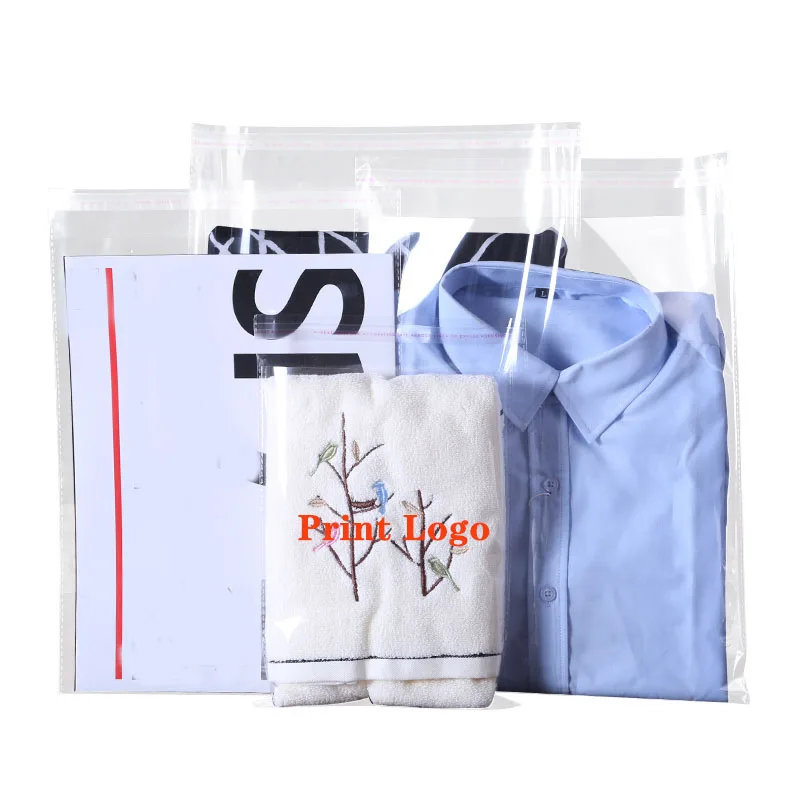 DHL/TNT Supplier Clear Plastic Garment Bags T Shirt Plastic Bags Plastic  Bags With Own Logo