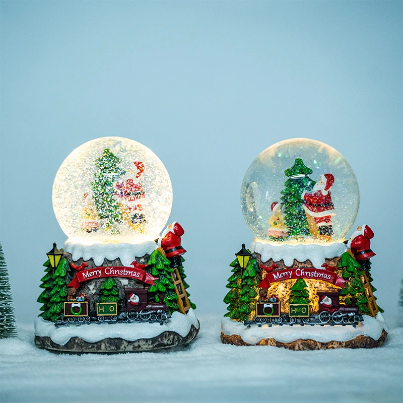 Custom Snow Globes Customization Resin Crafts Customized Music Personalized Christmas Snow Globe Electric Snow Globes