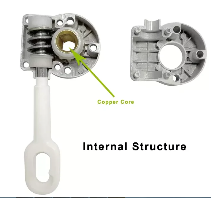 Manual Retractable Awning Gear Box Modern Aluminum Alloy Frame ...