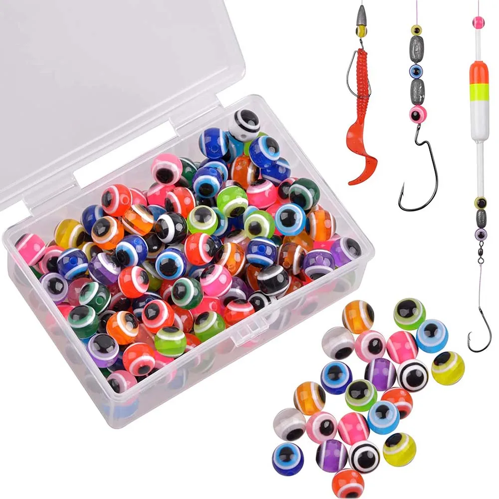 150Pcs/Box Fishing Eye Beads Plastic Round