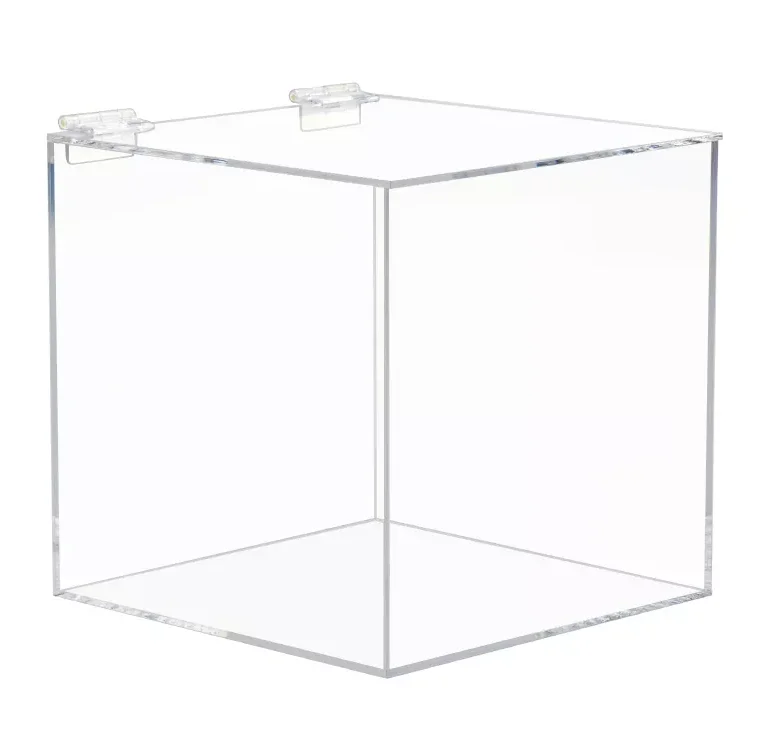 Wholesale Custom Square Acrylic Box Storage Stackable Cubes Transparent
