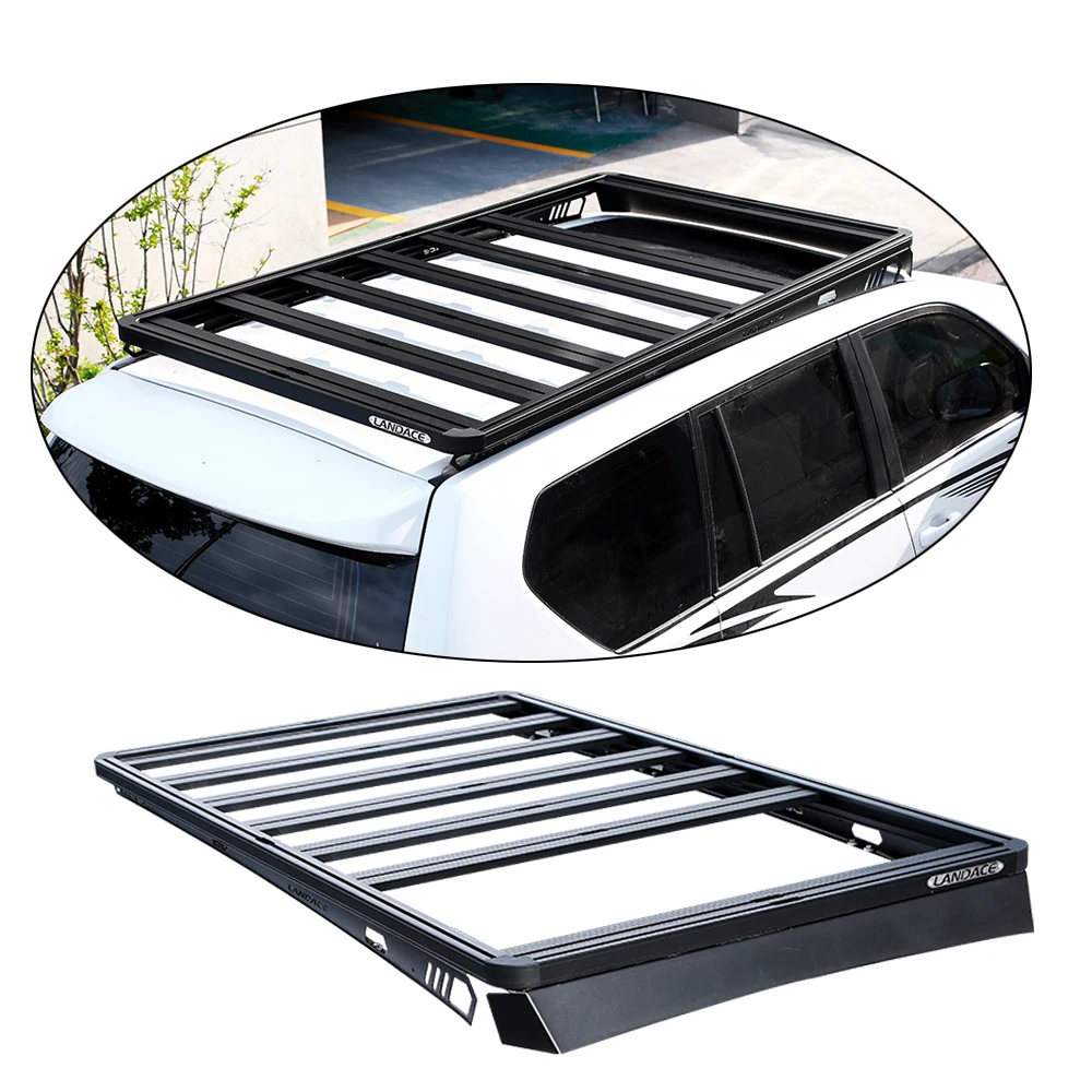 Off Road 4X4 Land Cruiser Lc300 Roof Rack Basket Aluminum Mount Luggage ...