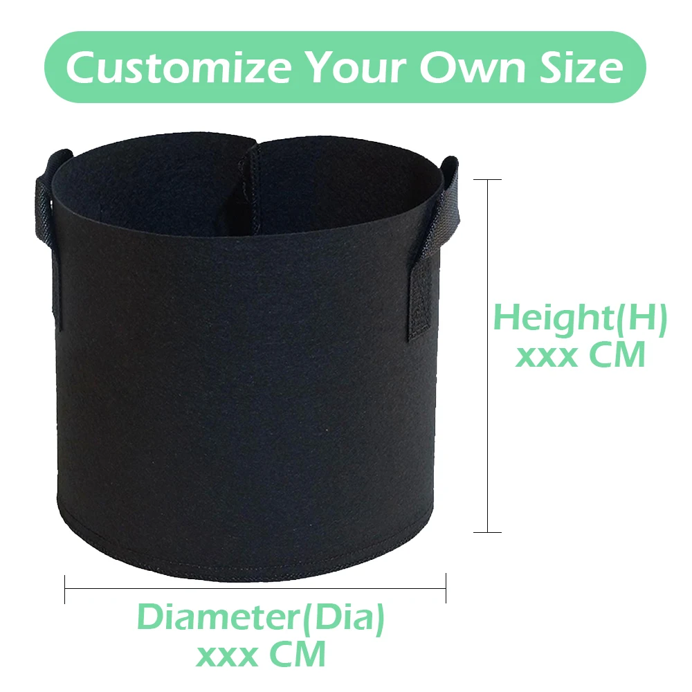 1/2/3/5/10/15 Planter Grow Bag Tree Seeding Pot Fruit Fabric Plant Pots ...