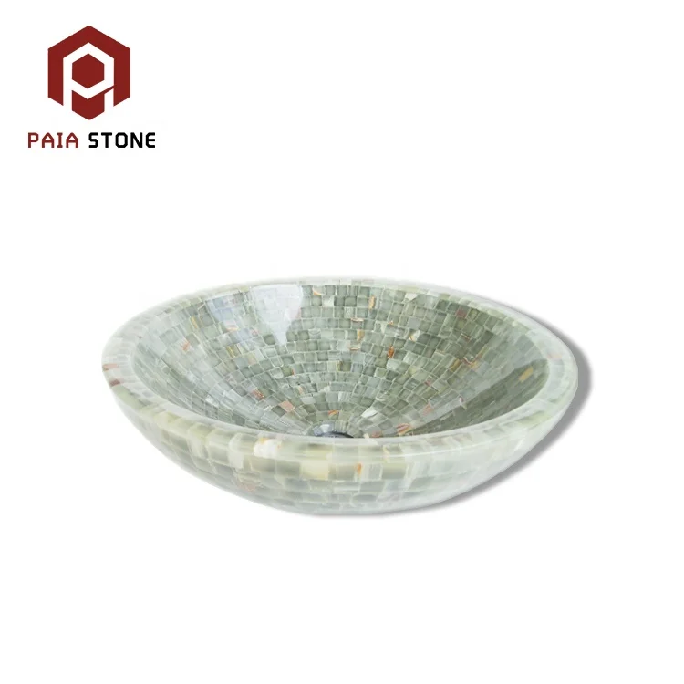 product stone wash basin round sink marble stone modern bathroom natural graphic design customized for indoor oval 2 years single hole-5