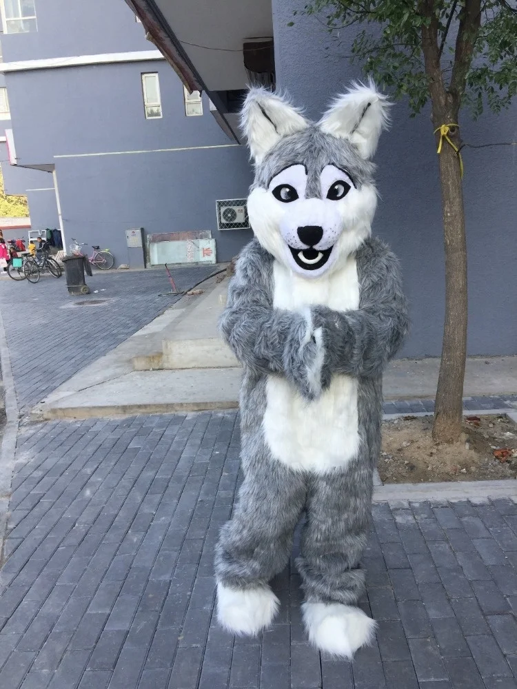 Disfraz De Lobo Gris Completo Para Niños Y Adultos – Cubrefacial, Patas Y Cola, Ideal Para Halloween Y Cosplay