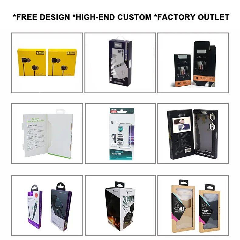 Custom Luxury Premium Mobile Phone Case Packaging Box Empty Cellphone