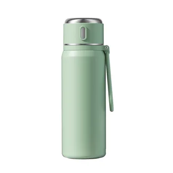 2025 New 550ml independent insulated double-wall 316 stainless steel smart water bottle with led light display