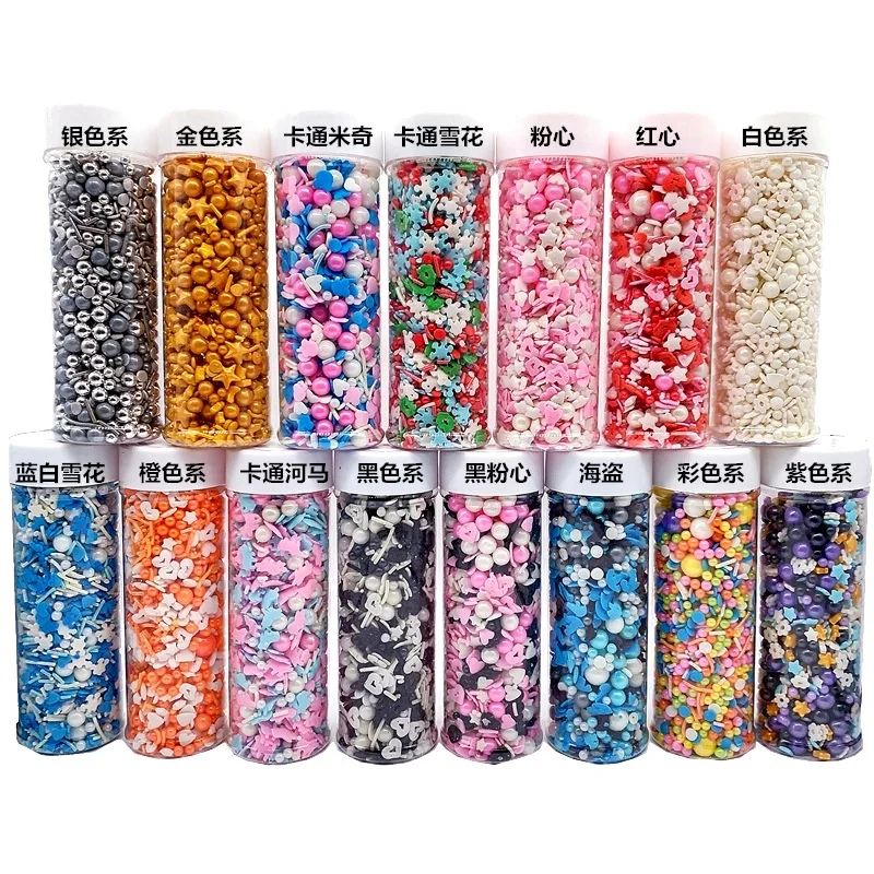 130g Mixed Colorful Edible Sprinkles Sugar Beads For Bakery Decoration Ingredients