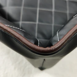 New Orthopedic memory foam pet bed luxury leather like waterproof pet bed with zipper NO 5