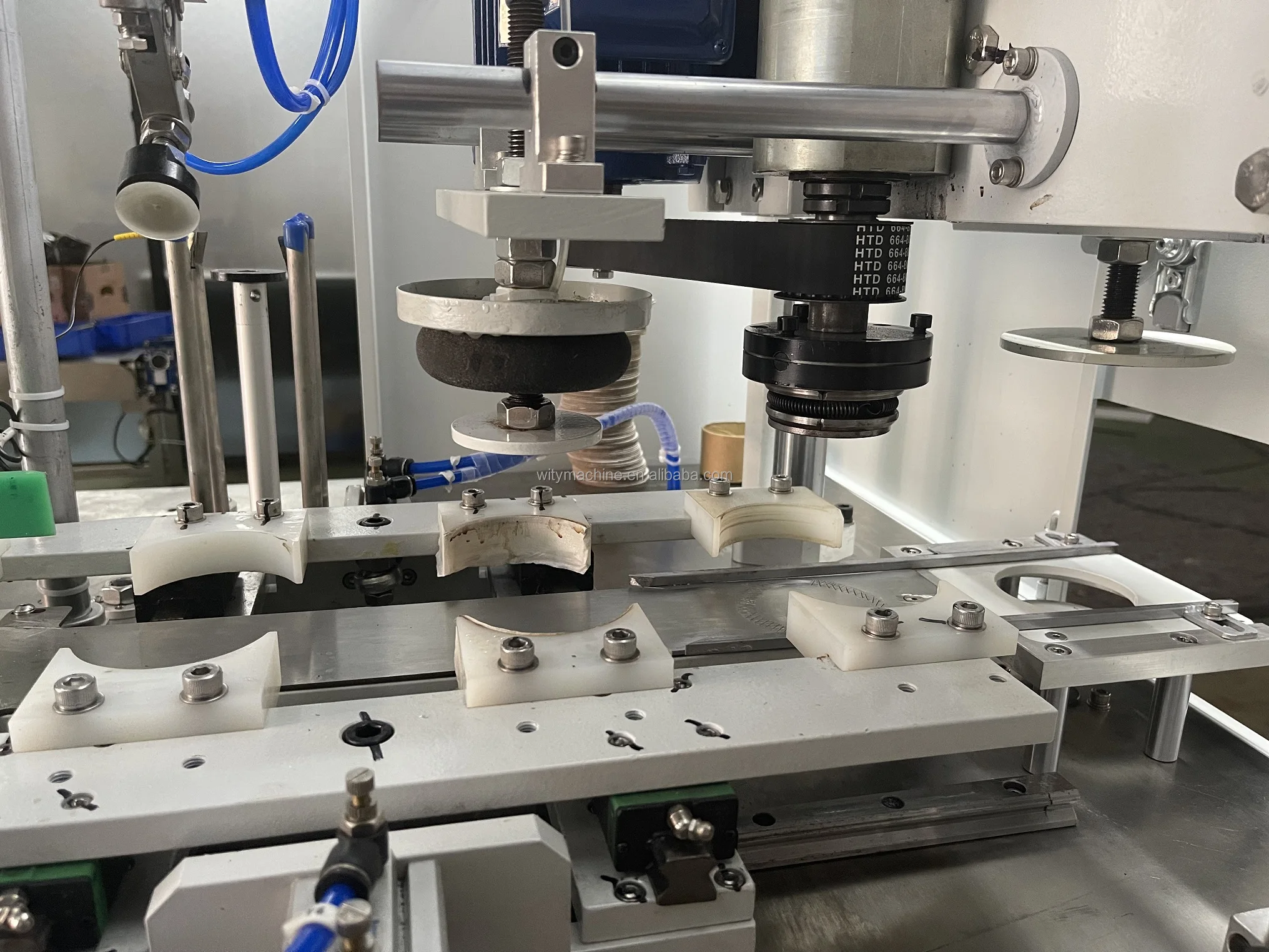 Automatic Paper Tube Curling and Bottom Disc Inserting Machine Paper Can Core Crimping and Disc Putting Pressing Machine