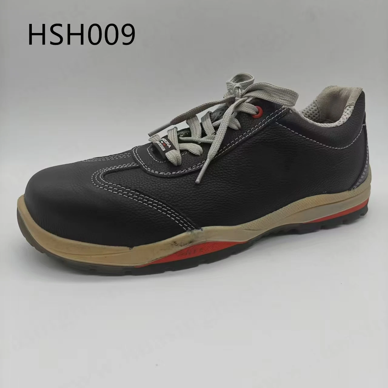 ZYF,Mountain Exploration High Level Embossed Leather Hiking Boots Rough Terrain Steel Toe Insert Black Orthopedic Boots HSH009