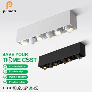 Modern Design Aluminum Cylinder Lamp IP20 Adjustable GU10 30W 48W 60W LED Spotlight New Style Surface Mounted Cylinder Lamp