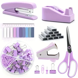 Manual Metal Stapler Set for School & Office Convenient Desktop Staplers for Office Supplies & Stationery