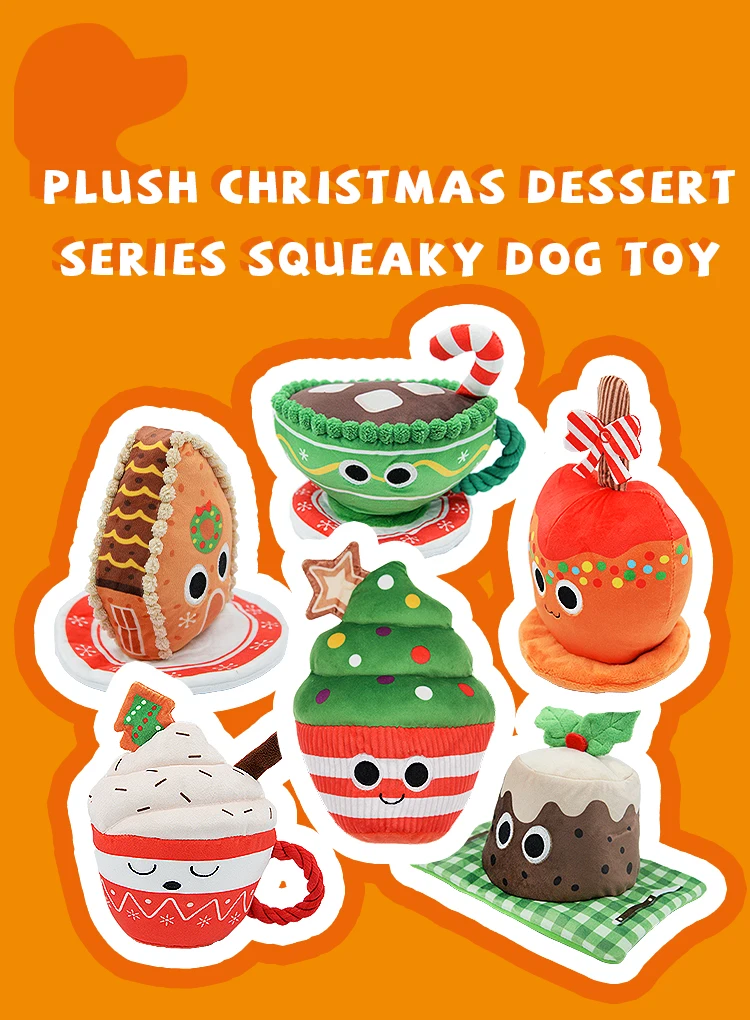 Famipet Custom Wholesale Christmas Theme Design Soft Stuffed Squeaky