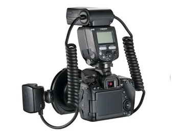 Yongnuo YN24EX E TTL Twin Lite Macro Flash Speedlite for Canon Cameras With Dual 2pcs Flash Head + 4pcs Adapter Rings detail image
