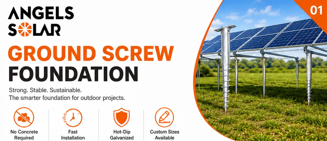 Customized Solar Panels Spiral Anchor