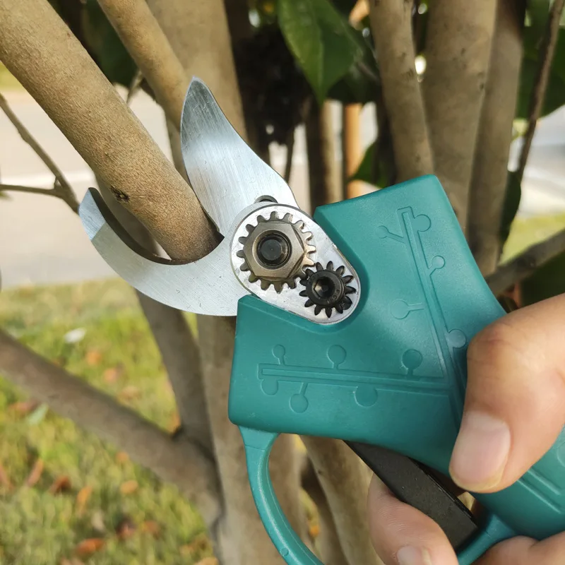 Rechargeable Cordless Electric Tree Pruning Scissor 30mm SK5 Garden Shear Thick Branch Shear Portable Fruit Tree Pruning Shears