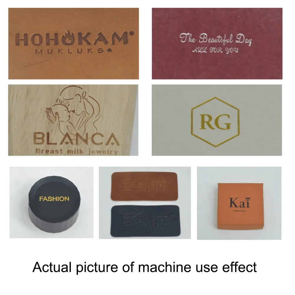 Multi-function Digital Display Hot Stamping Machine for Logo Making on Leather Wood and Paper Leather Embossing Machine