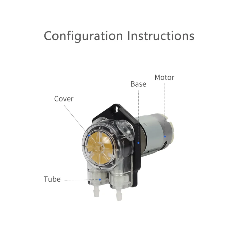 JIHPUMP MN1A Series Medical Chemical Detergent Peristaltic Dosing Pump 30W Power for Wastewater Treatment Irrigation Agriculture