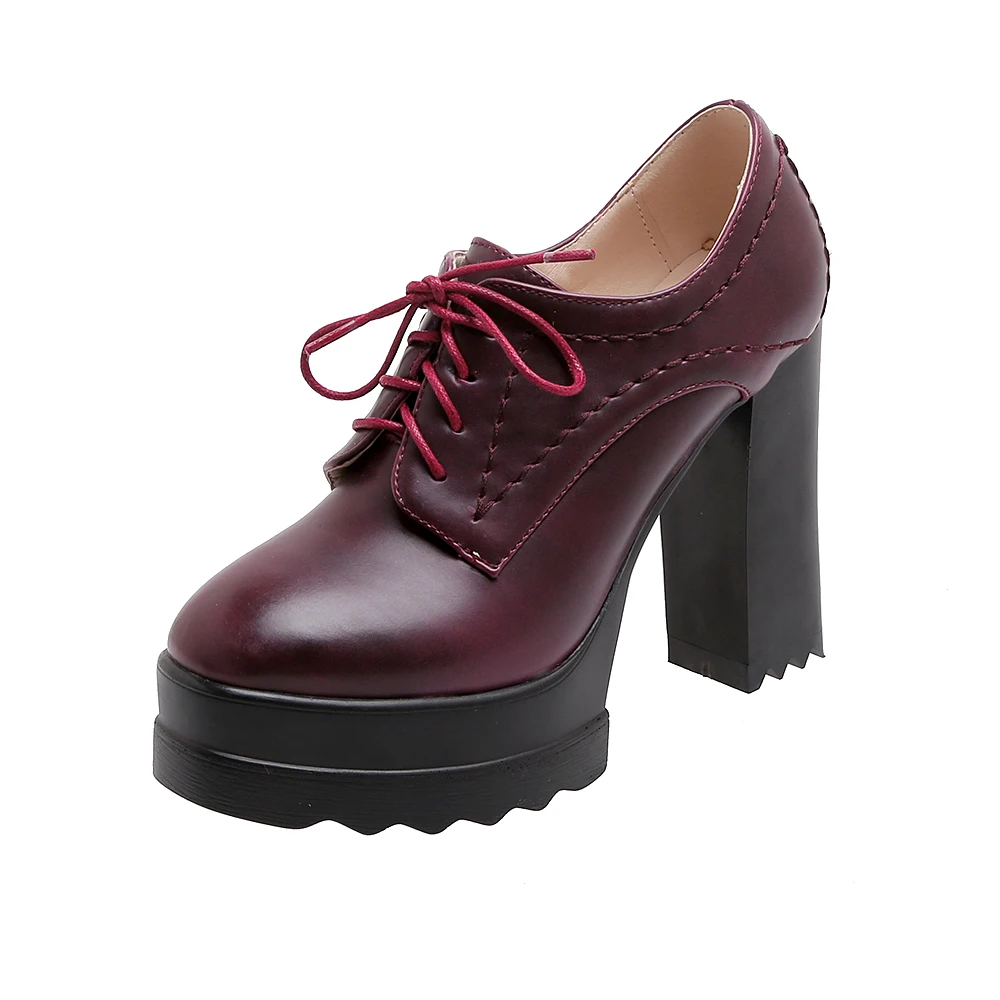 Nieuwe Mode Ronde Kop Waterdicht Platform Lace-up Pompen Dikke Hakken - Buy  Wijn Rode Nieuwe Dikke Hoge Hak Pompen,Mode Platform Hoge Hak Pompen,Hot  Selling Vrouwen Lace Up Pumps Hakken Product on Alibaba.com