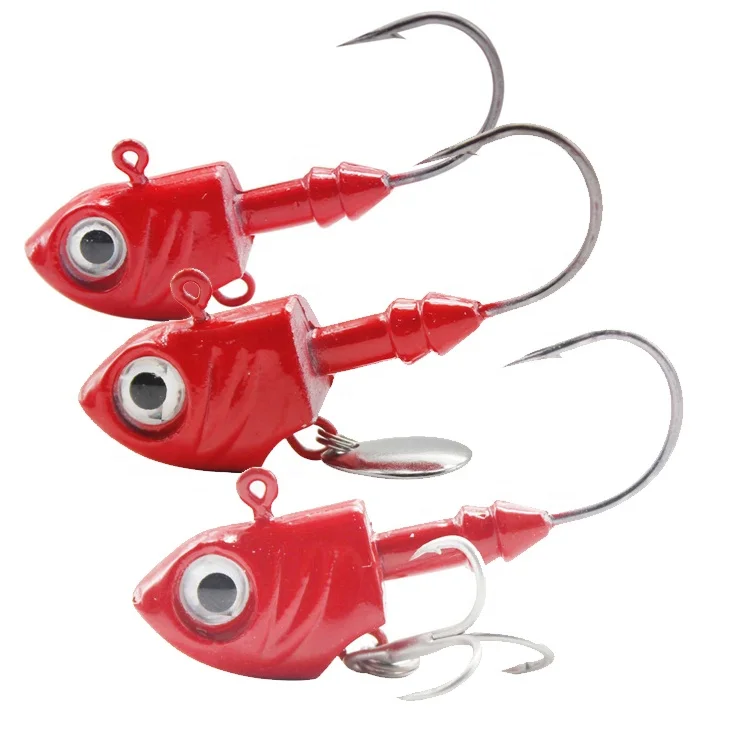 Cabeza Plomada Sakura Soft Lure Screw Head - Paquete De 3