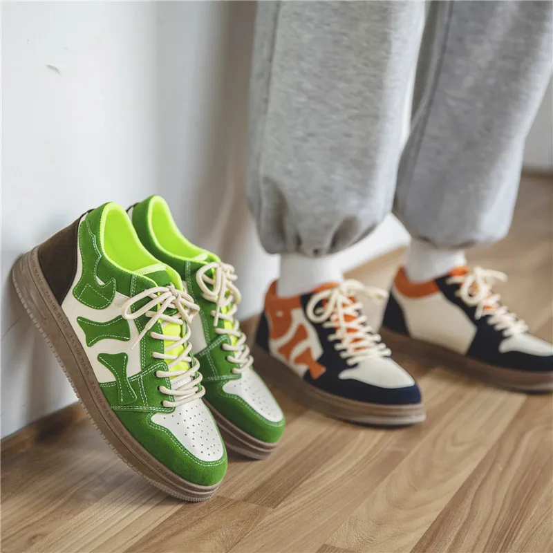 2023 Spring New Style Unique Design Manufacturer Sneaker Custom logo High Quality Men Shoes Green Cool Custom Men Casual Shoes