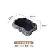 Bol d'eau pour reptiles de taille moyenne, noir