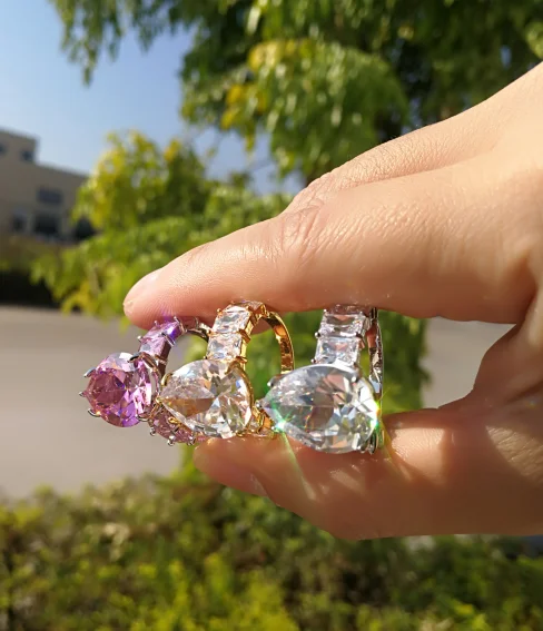 7185 Big Stone Diamond Engagement Ring For Women 3D model 3D printable |  CGTrader