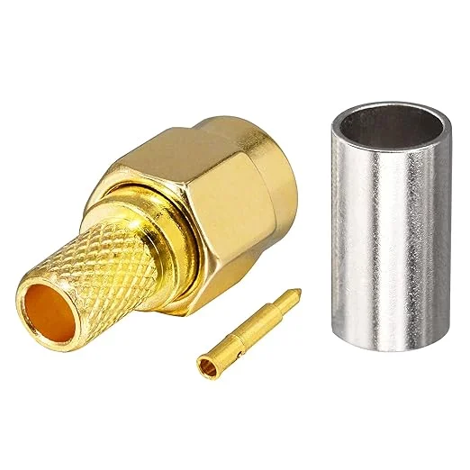 Low PIM PTFE Form Insulation FEP Transparent Jacket RG195 RF Jumper Cable With SMA Male Connector and SMA Female Connector