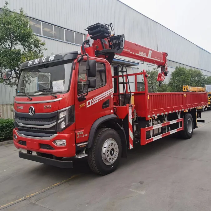 Factory Priced 3.5 Ton Boom Cranes Truck New Technology Mini Crane Vehicles Sale Used Mobile Crane 5 Ton Loading Capacity 10m