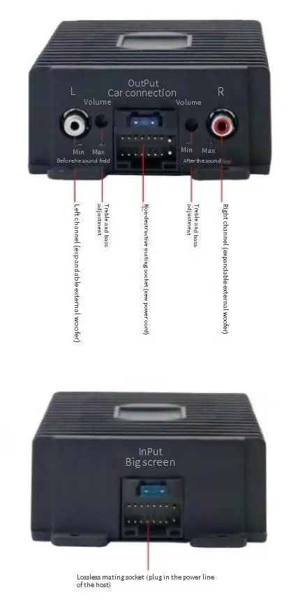 Professional High-Power Class AB 50W*4 30W*4 Car Amplifier DSP Audio Processor Lossless Audio Modification