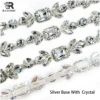 Base argentée avec cristal